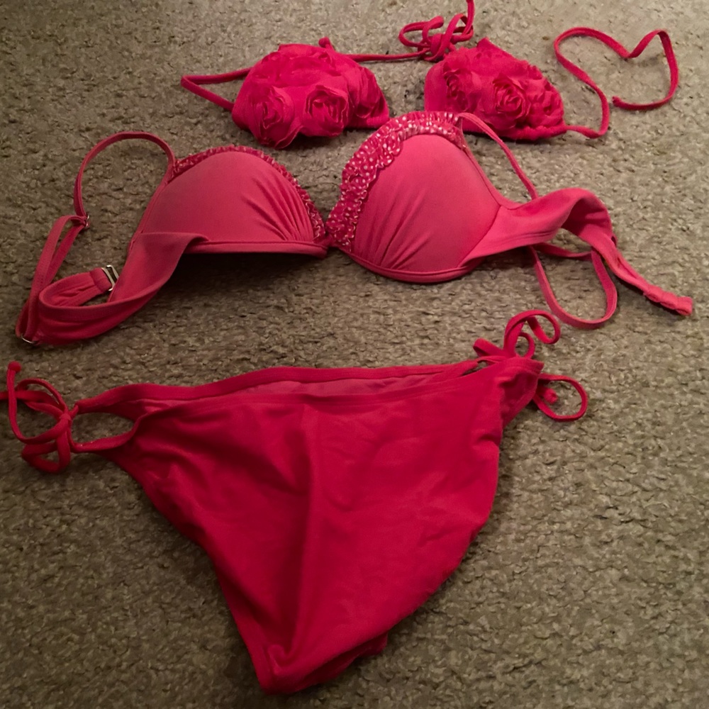 Fuchsia pink bikini xl